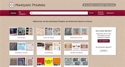 Desktop Screenshot of marktplatz-philatelie.com