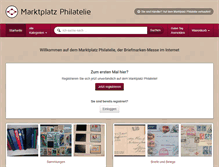 Tablet Screenshot of marktplatz-philatelie.com